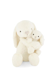 Snuggle Bunnies - Plush Frankie The Hugging Bunny - Marshmallow  - 30cm - Toyworld NZ