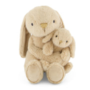 Snuggle Bunnies Mummy Bunny Hugging Baby Bunny Plush soft toy - Caramel