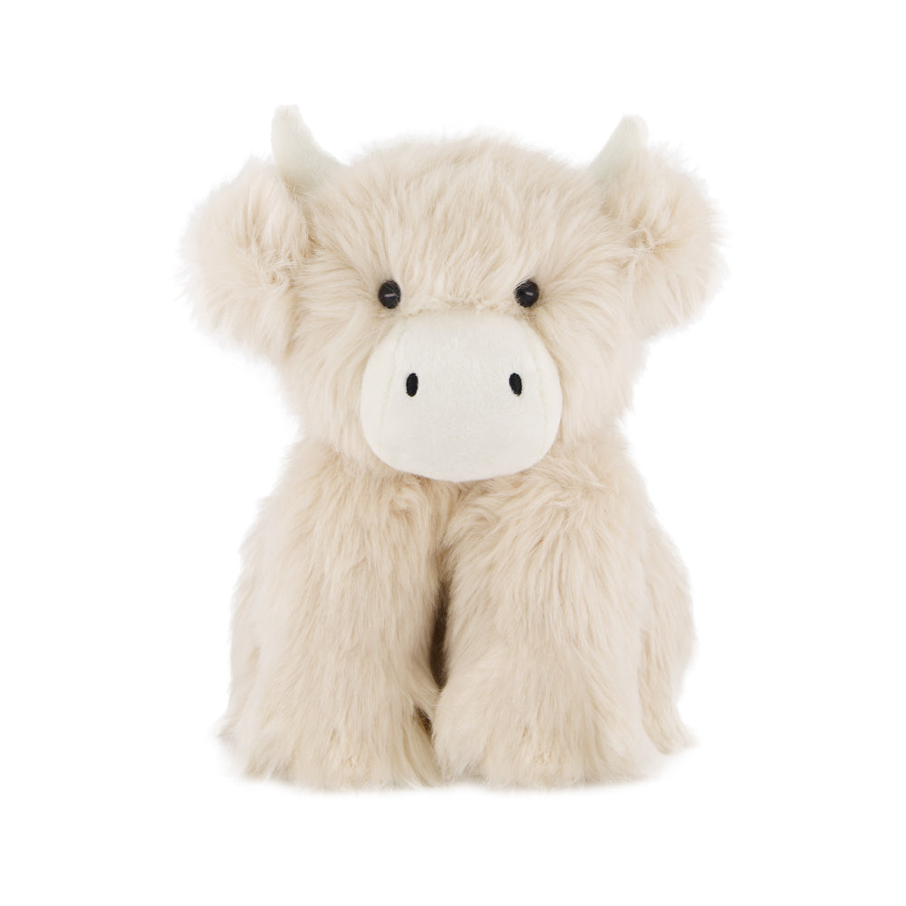 Snuggle Bunnies Hilda the Highland Cow 20cm Plush soft toy Cream