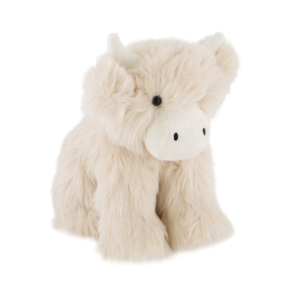 Snuggle Bunnies Hilda the Highland Cow 20cm Plush soft toy Cream