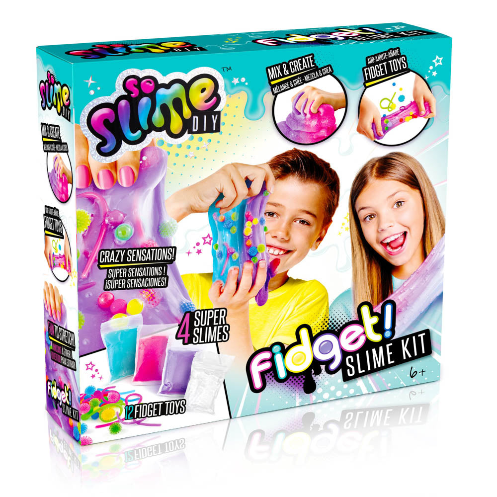 So Slime Fidget! Slime Kit for creating your own fidget slime, in packaging