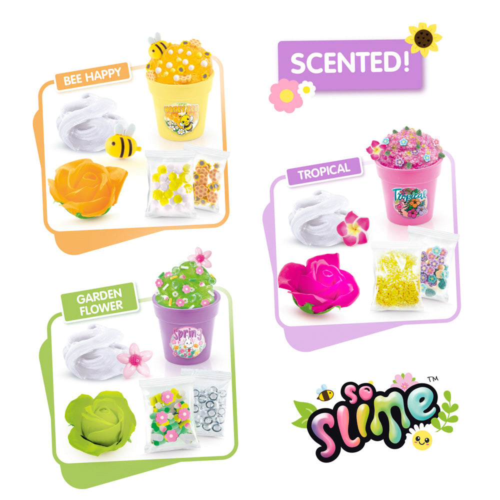 So Slime Flower Pot Sensory Toy - 3 Different scents!