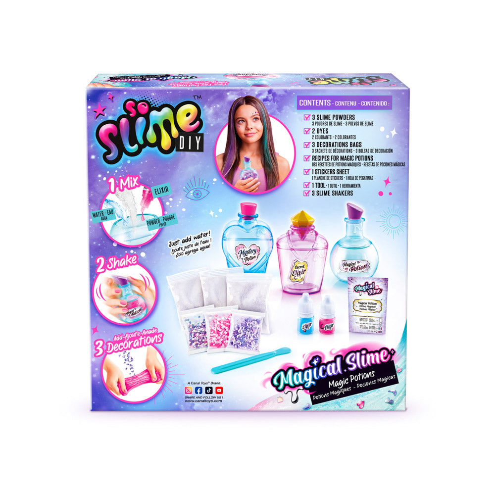 Back packaging of the So Slime Magical Slime DIY Making Kit