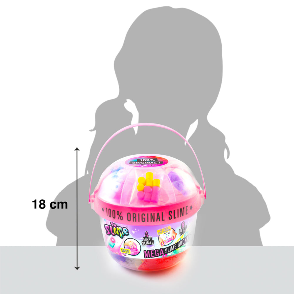 So Slime Mega Slime Bucket Assorted Styles is 18cm tall