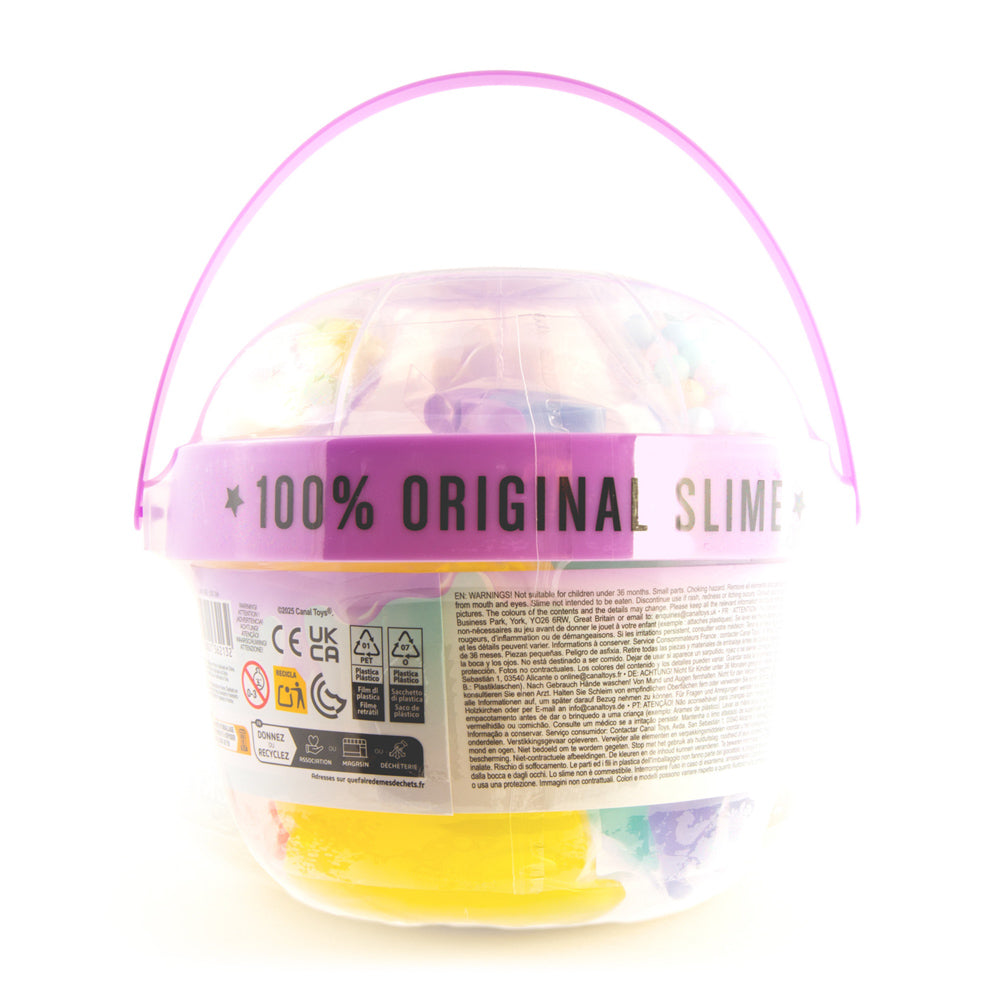Back packaging of the So Slime Mega Slime Bucket Assorted Styles