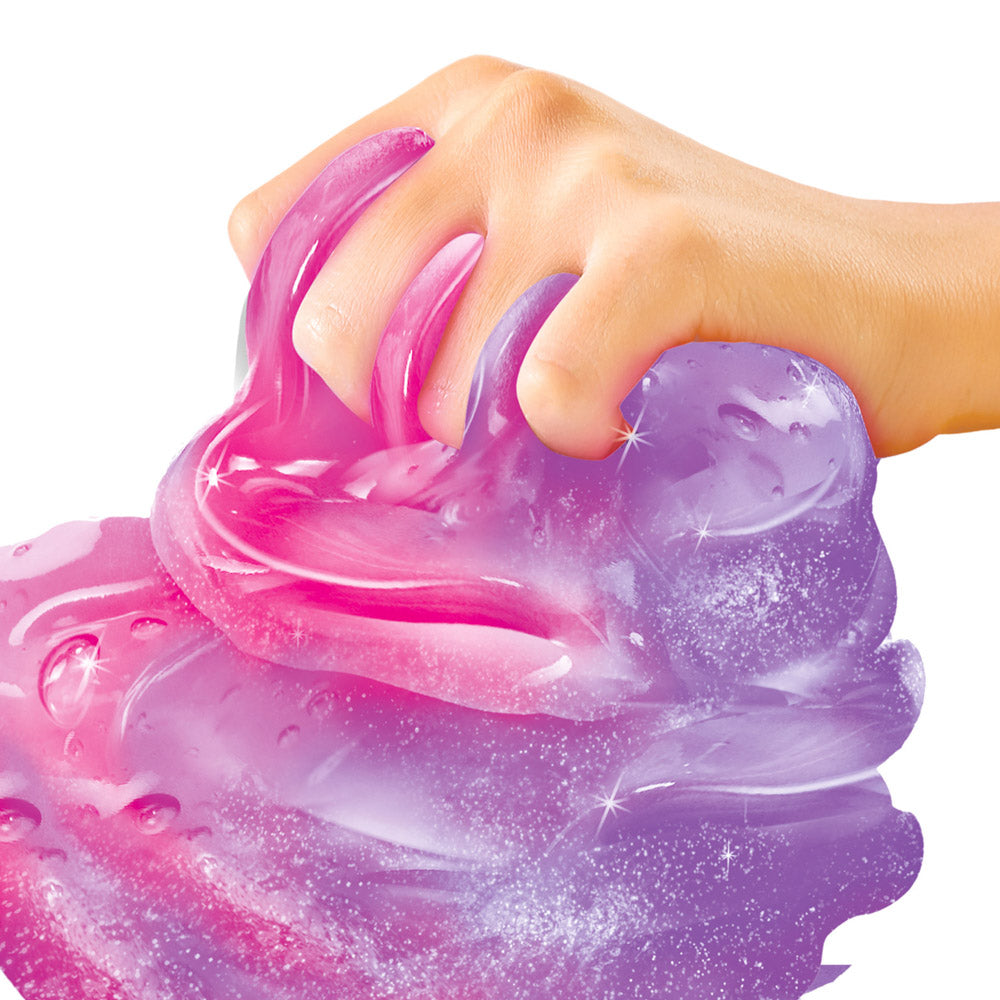 Hand touching the So Slime Mega Slime Bucket Assorted Styles