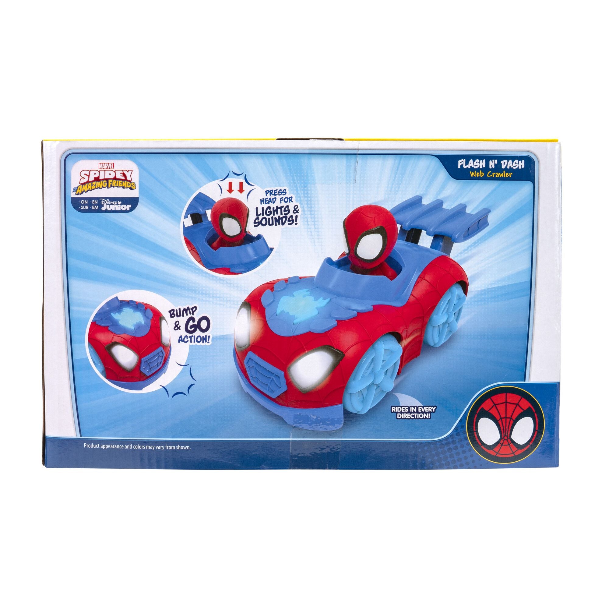 Marvel Spidey & His Amazing Friends Flash N' Dash Web Crawler Vehicle