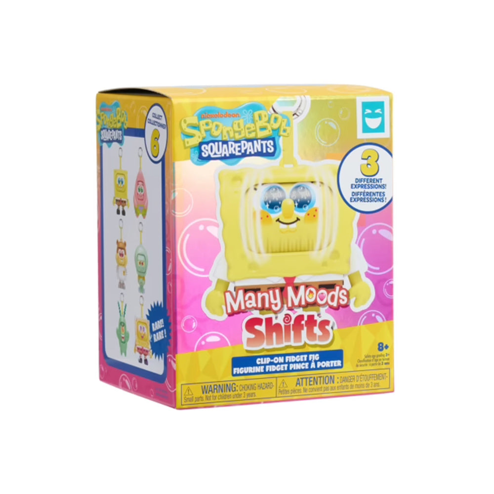 Spongebob Squarepants Many Mood Shifts Clip-On Fidget Figure Blind Box toy.