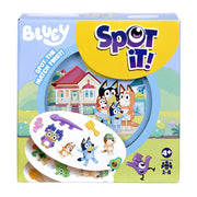 Spot It! Bluey card game for ages 4+, in packaging