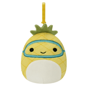 Squishmallows 3.5 Inch Plush  S15 Clip-On Maui Pineapple With Scuba Mask