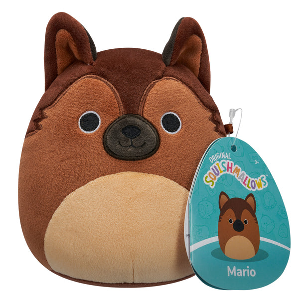 Squishmallows 5 Inch Plush Mario The German Shepherd