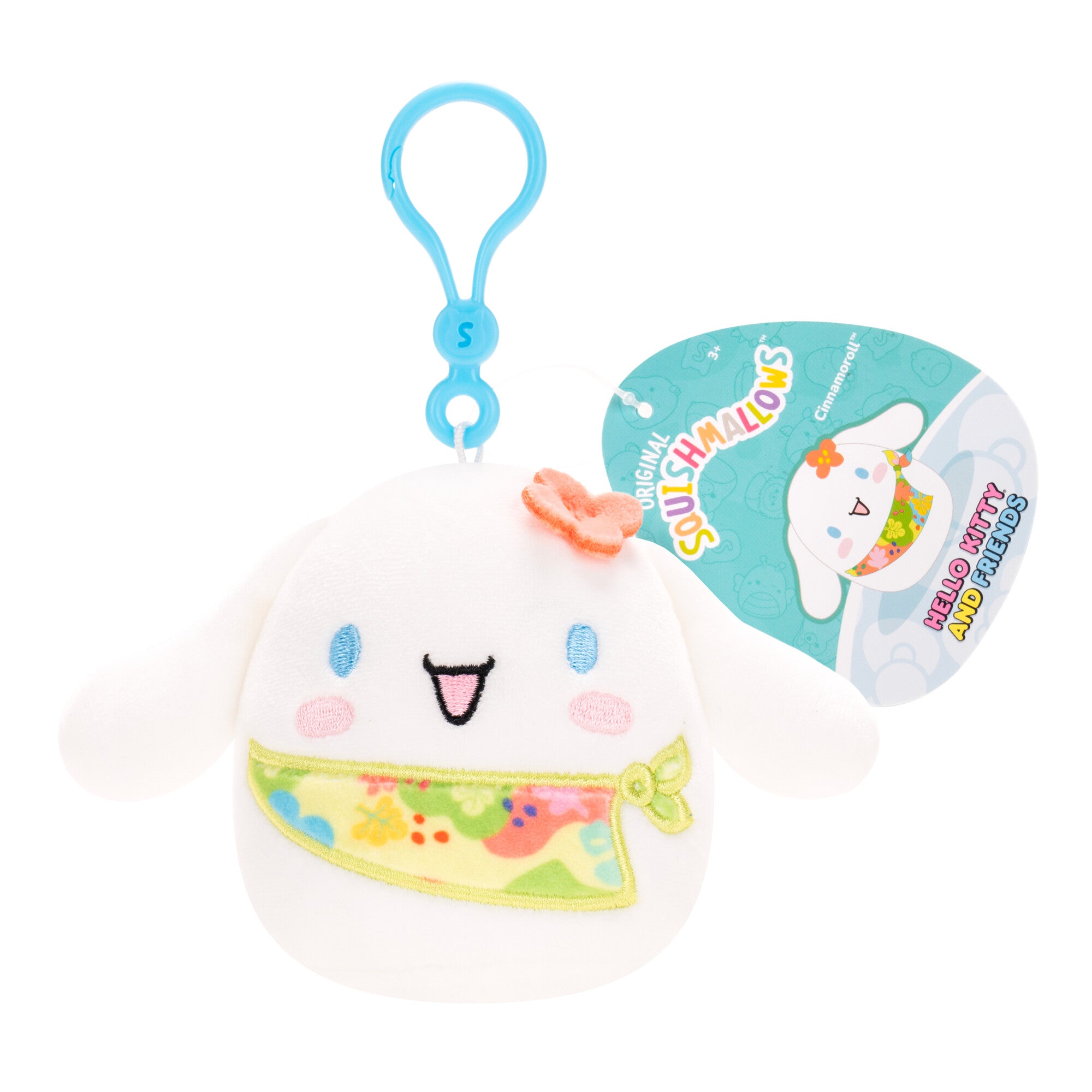 Squishmallows Hello Kitty & Friends Series 25 Clip On Cinnamoroll