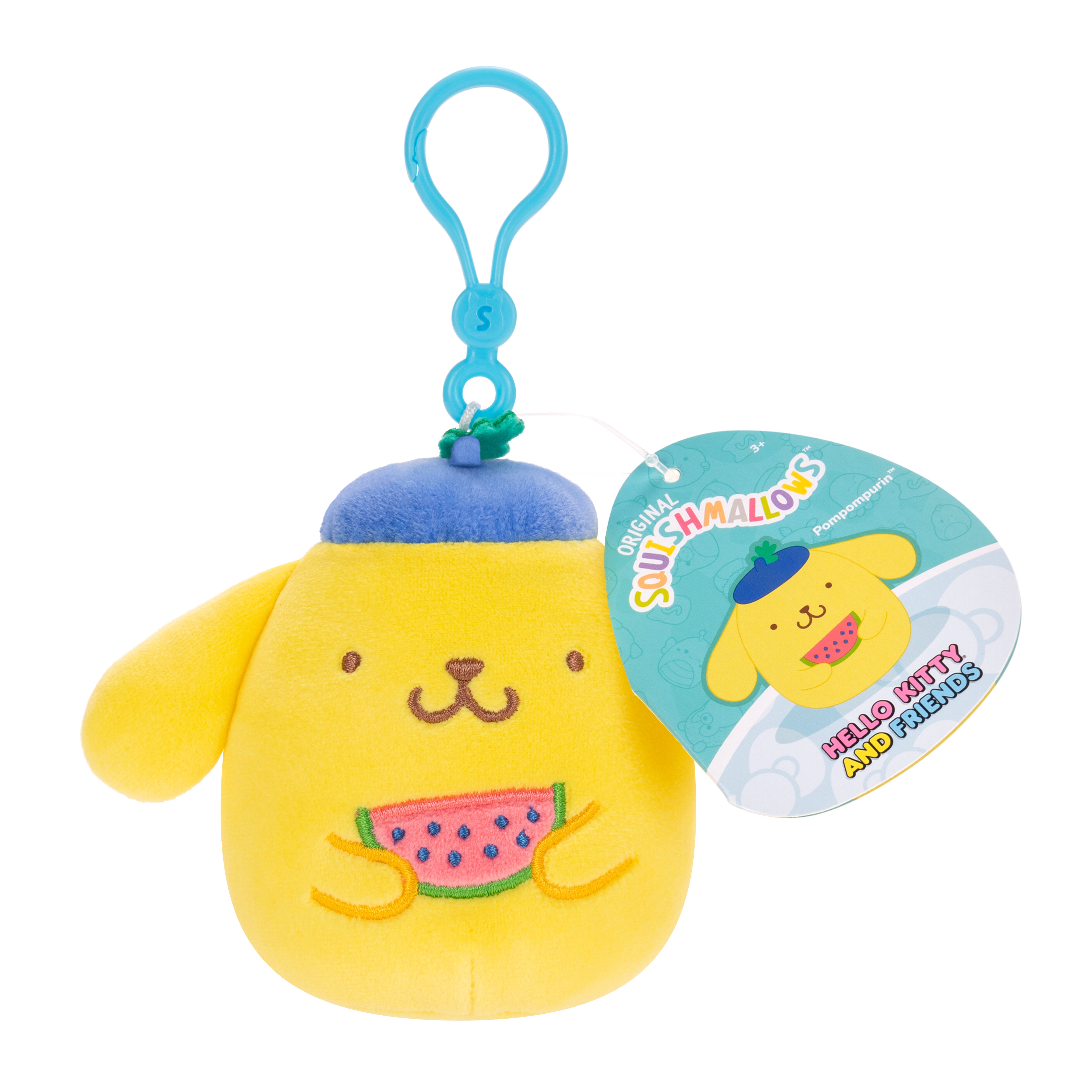 Squishmallows Hello Kitty & Friends Series 25 Clip On Pompompurin