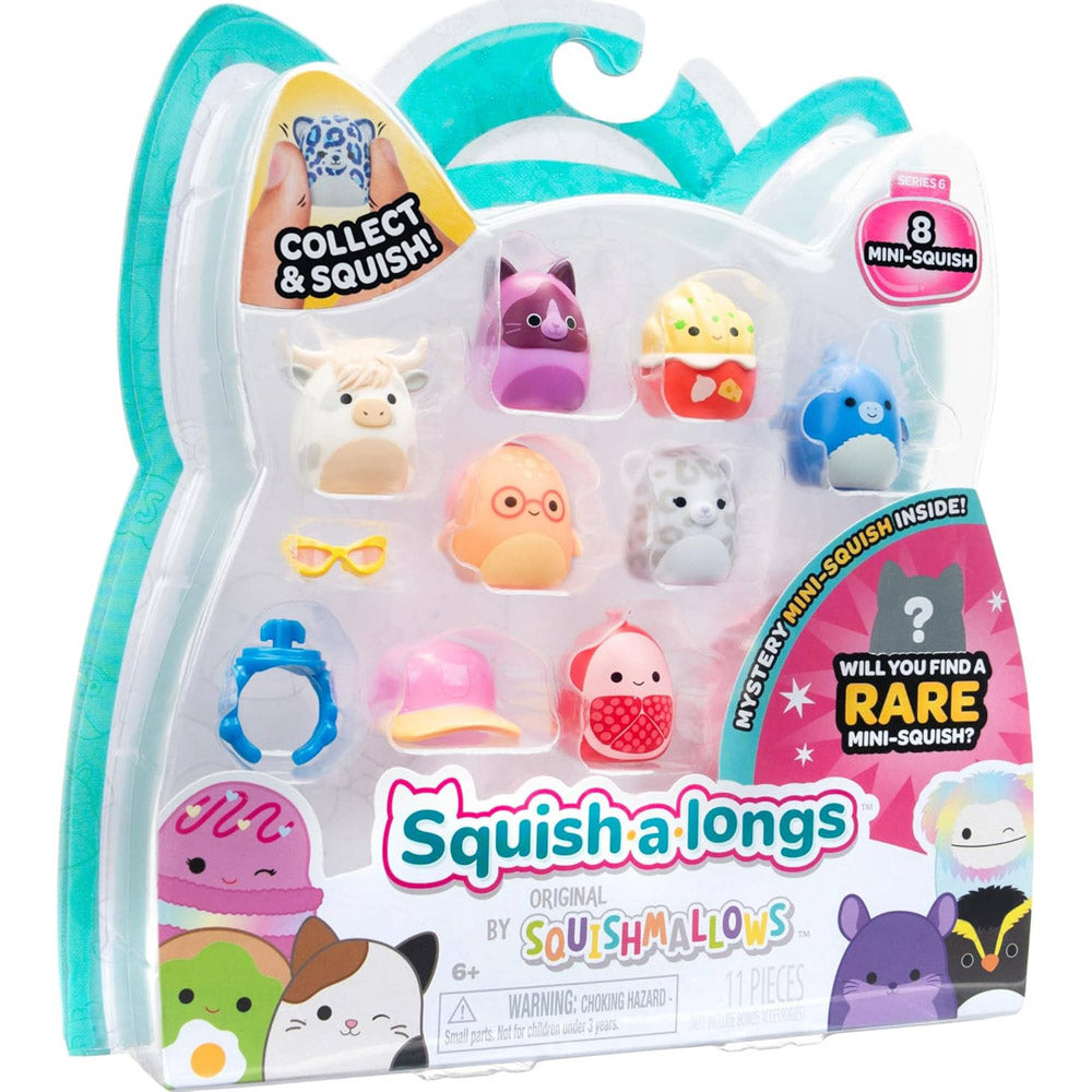Squishmallows Squish-a-longs 8 Pack (Wave 6, Style 1) Toys.