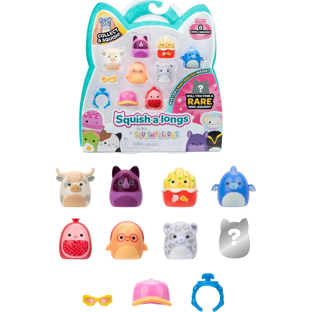 Squishmallows Squish-a-longs 8 Pack (Wave 6, Style 1)