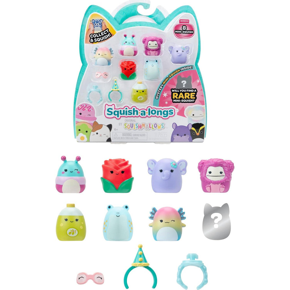 Squishmallows Squish-a-longs 8 Pack (Wave 6, Style 2) Toys.