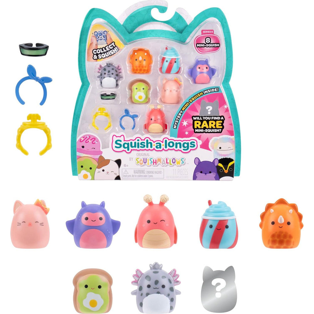 Squishmallows Squish-a-longs 8 Pack (Wave 6, Style 4) Toys.