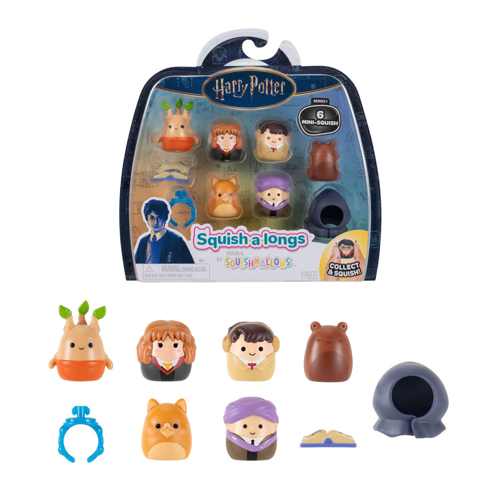 Squishmallows Squish-a-longs Harry Potter Hermione Granger 6 Pack Assortment.