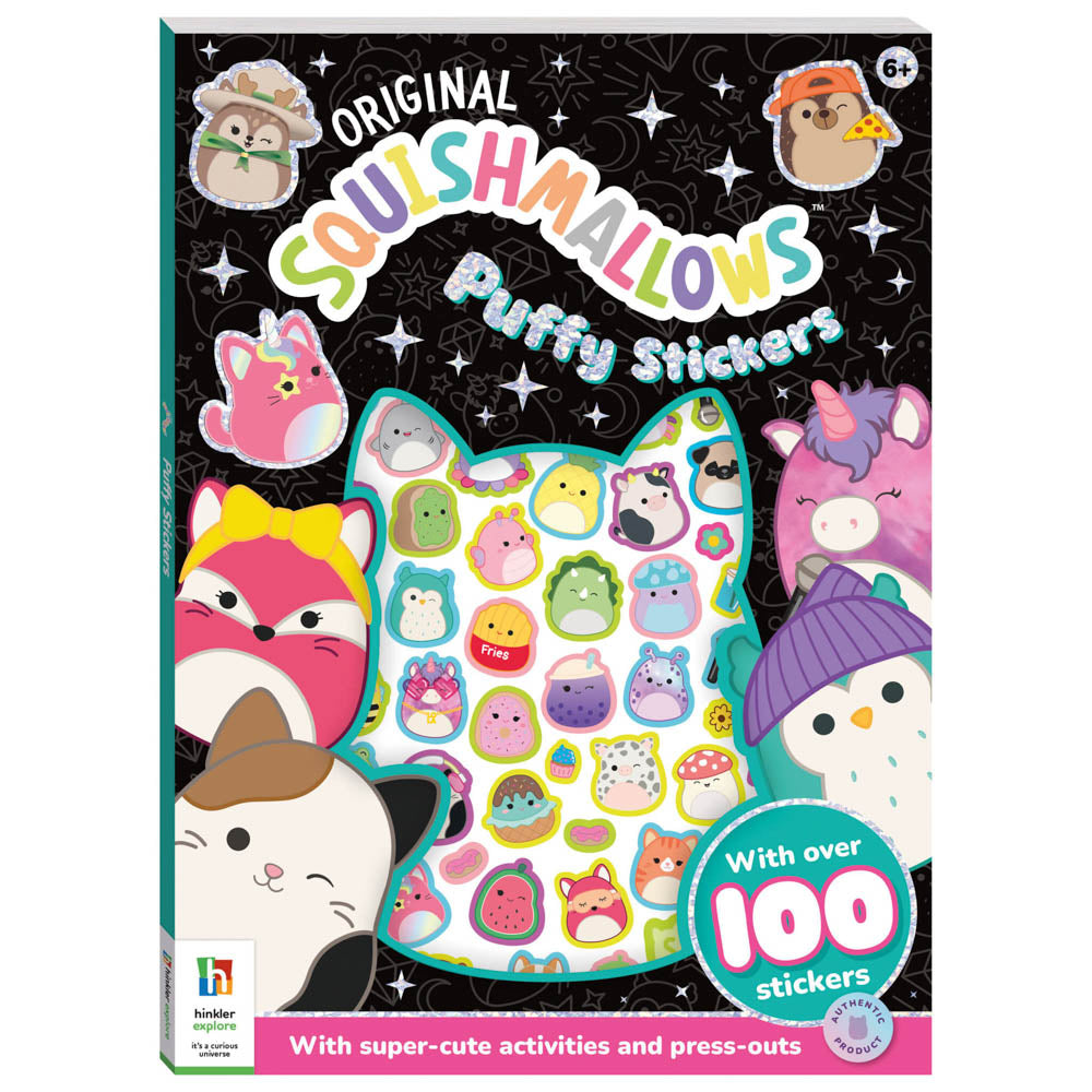 Squishmallows Squishy Stickers 100 pack book.