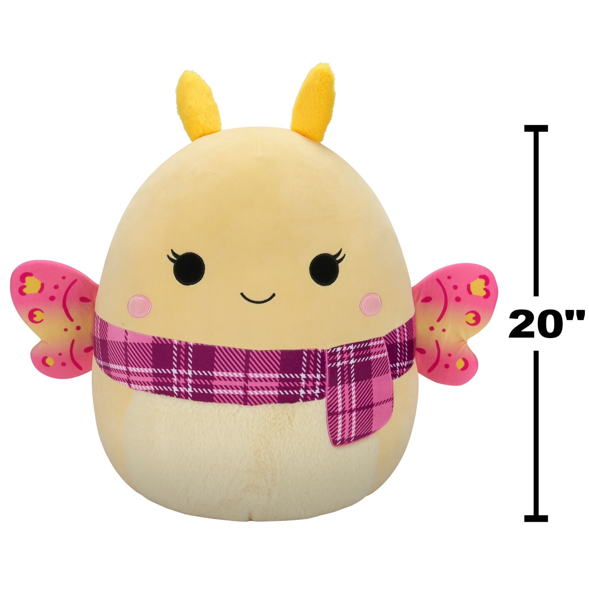 Squishmallows 20 Inch Plush S21 Miry Yellow Moth