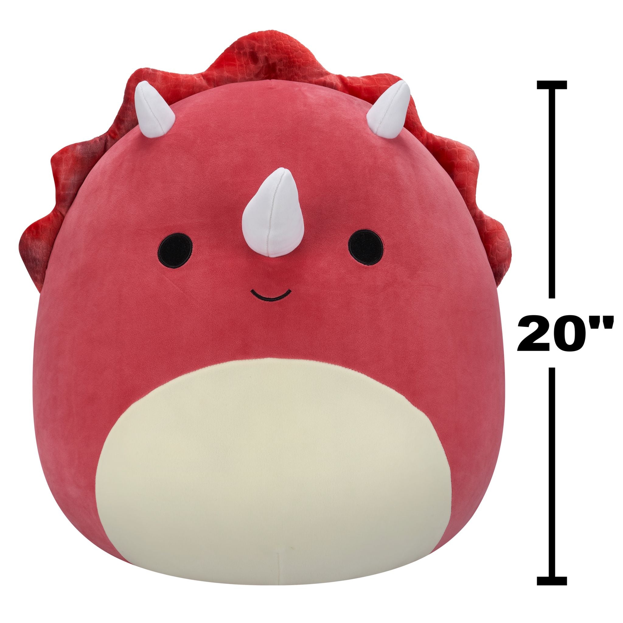 Squishmallows 20 Inch Plush S21 Tristan The Red Triceratops