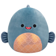 Squishmallows 7.5 Inch Plush S20 Kurtz Dark Grey Teal Piranha