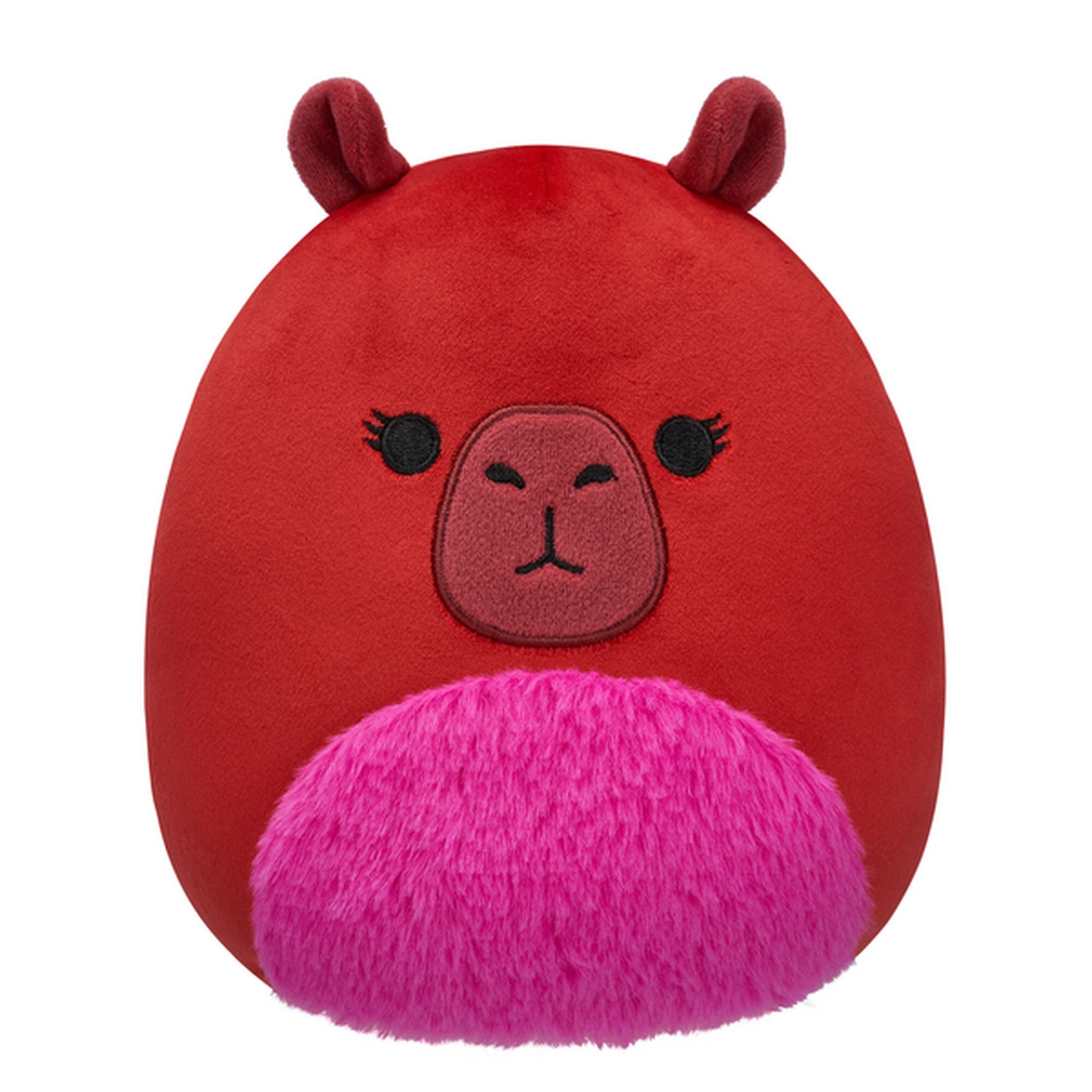 Squishmallows 7.5 Inch Plush S20 Marcia Maroon Capybara With Fuzzy Belly