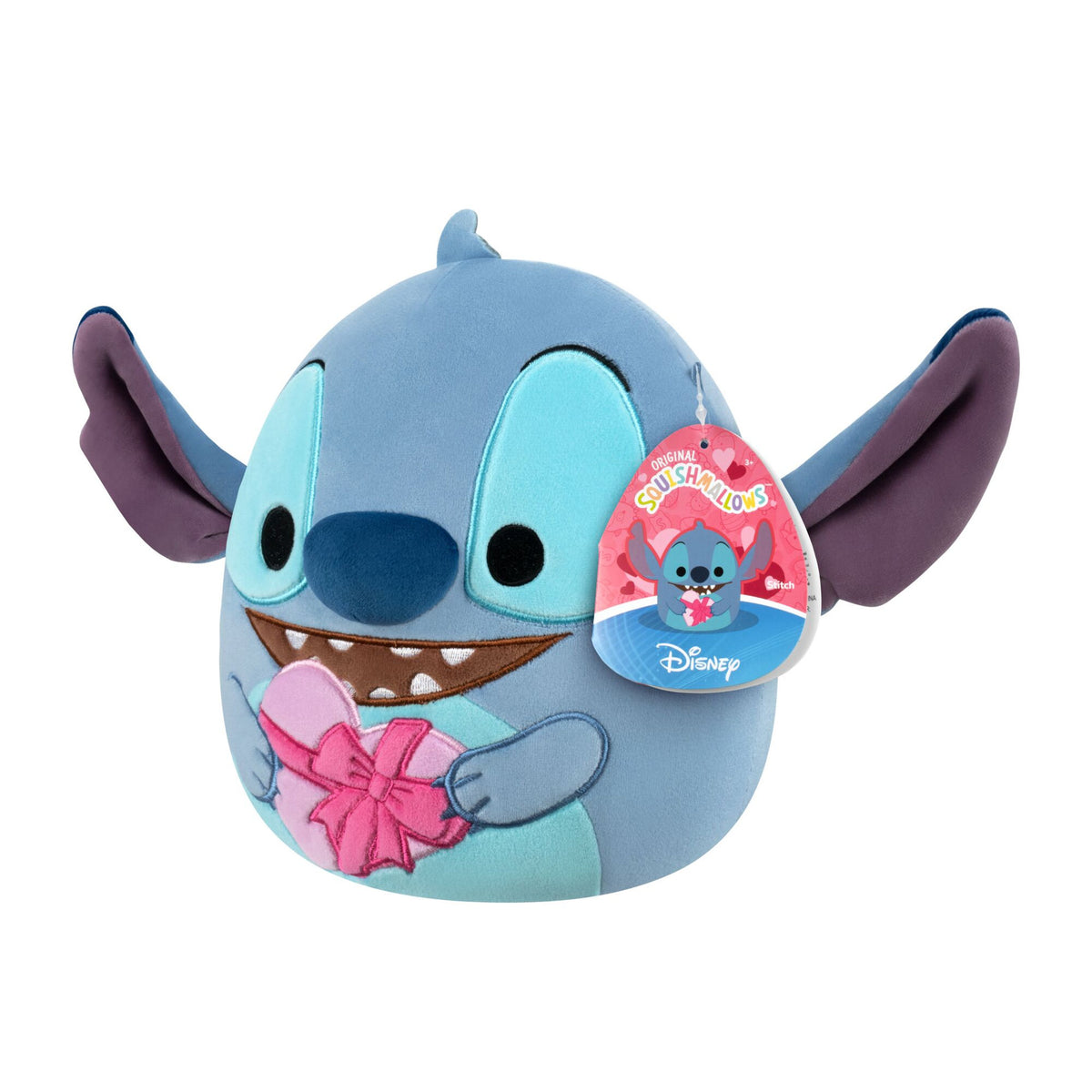 Squishmallows 8 Inch Disney Valentines Stitch With Hearts Plush