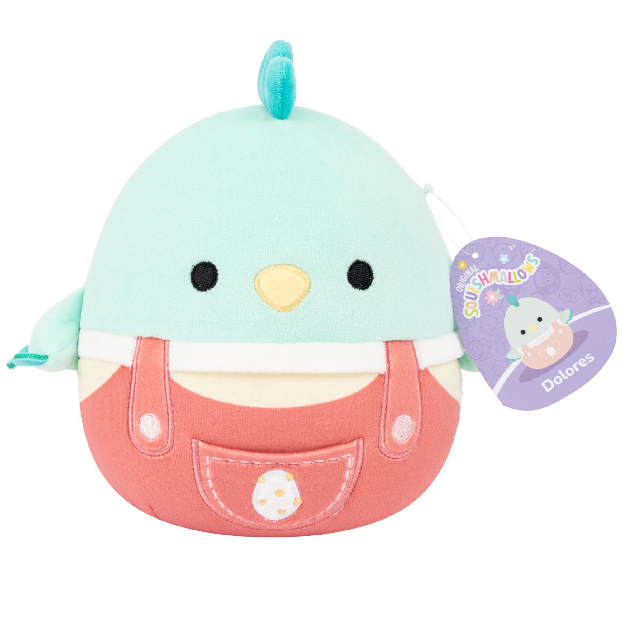 Squishmallows 7.5 Inch Little Plush Easter Teal Rooster Dolores - Toyworld NZ