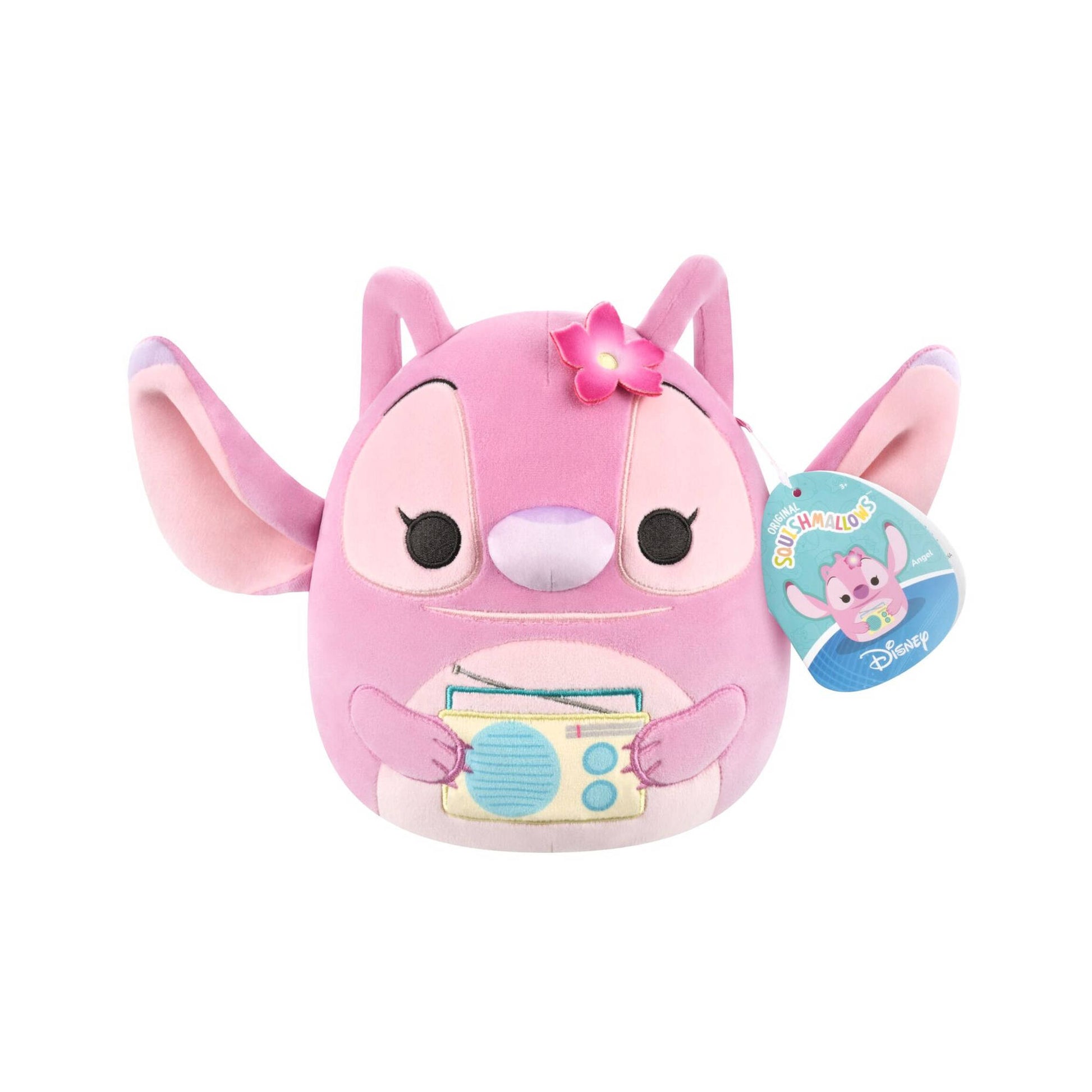 Squishmallows 8 Inch Disney Stitch - Angel With Boombox Plush - Toyworld NZ