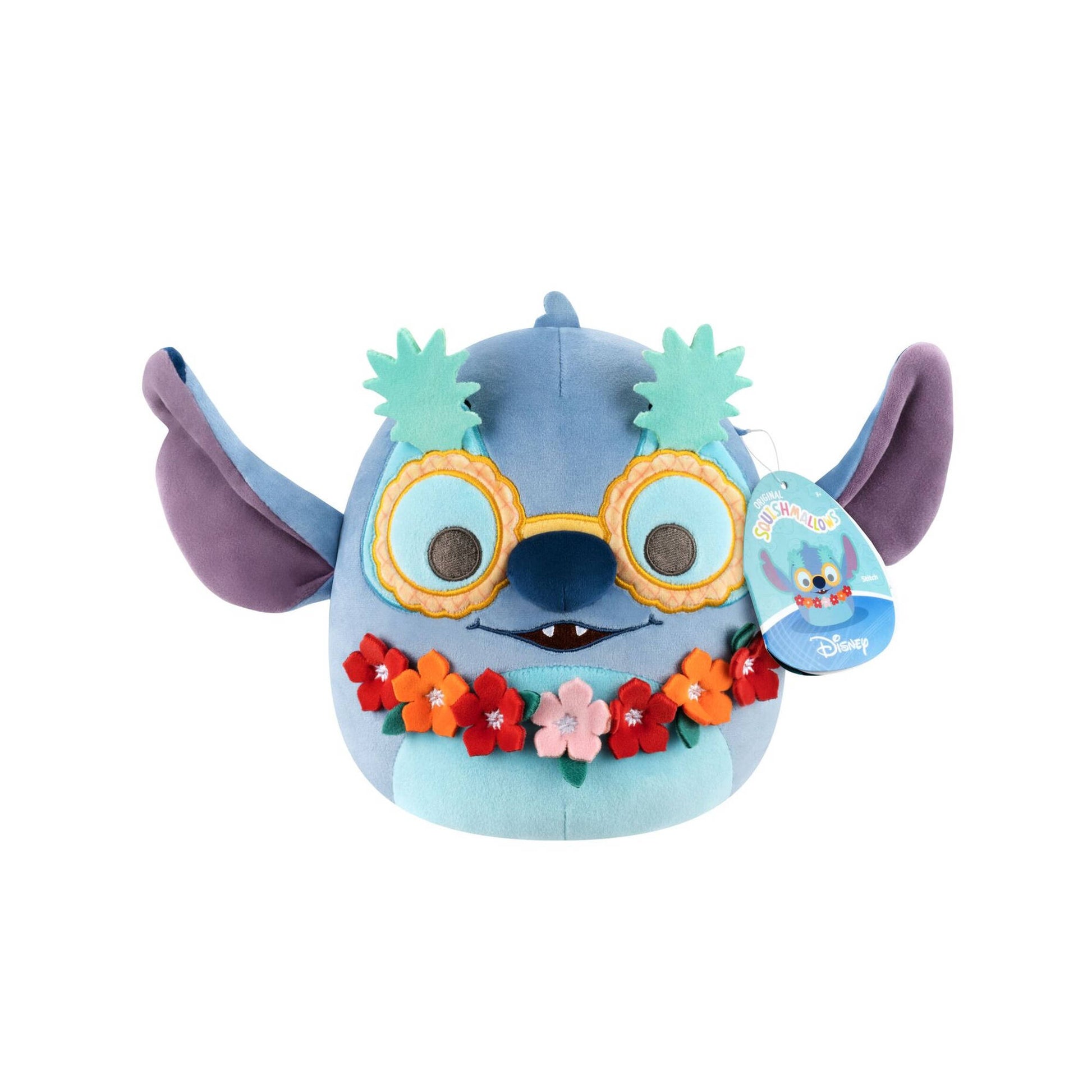 Squishmallows 8 Inch Disney Stitch With Pineapple Sunnies Plush - Toyworld NZ