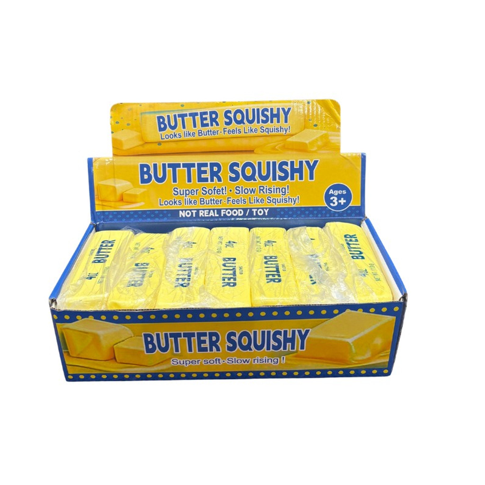 Squishy Butter Stick stress ball from Tiktok trends in box packaging
