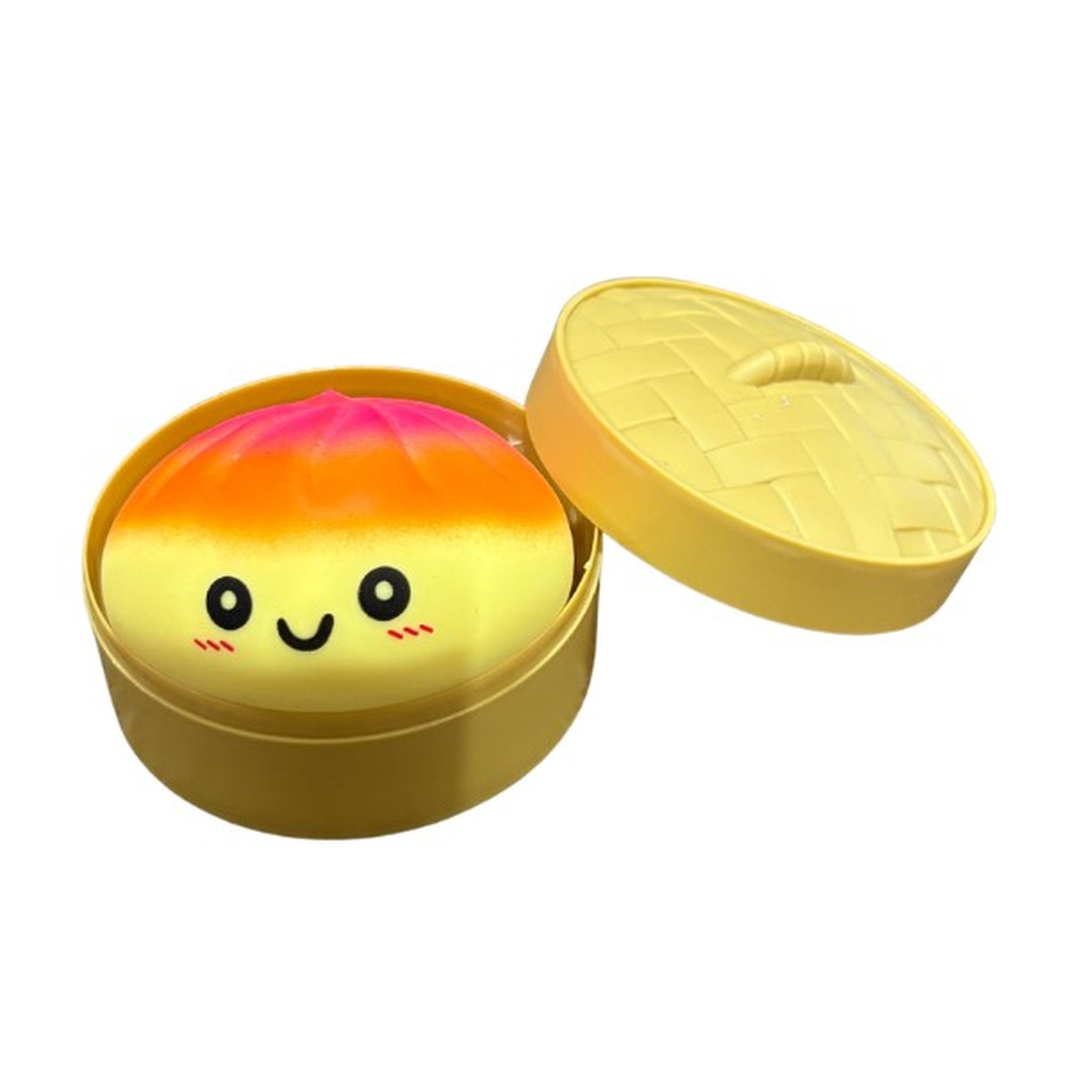 Yellow Squishy Dumpling Bun Stress ball Rainbow Colour Assorted Styles