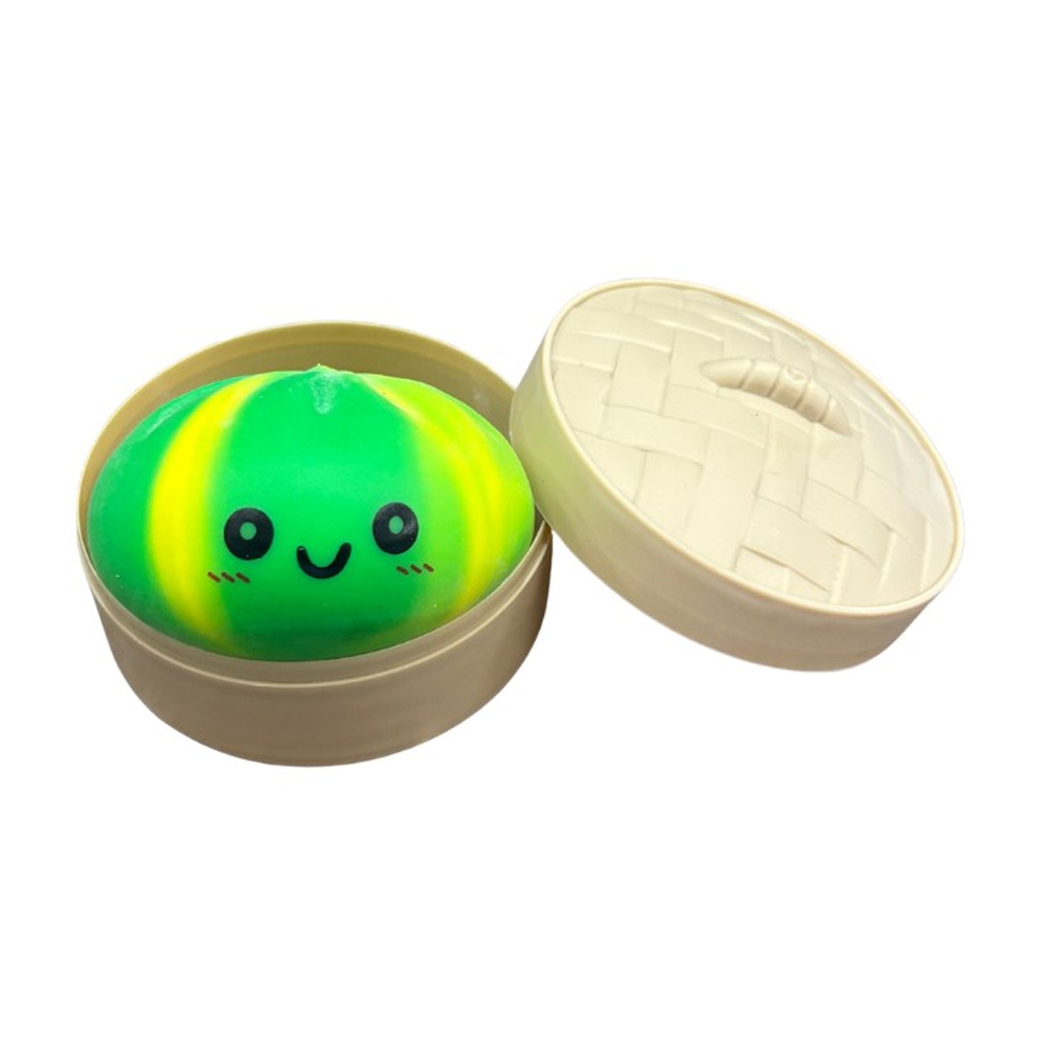 Green Squishy Dumpling Bun Stress ball Rainbow Colour Assorted Styles