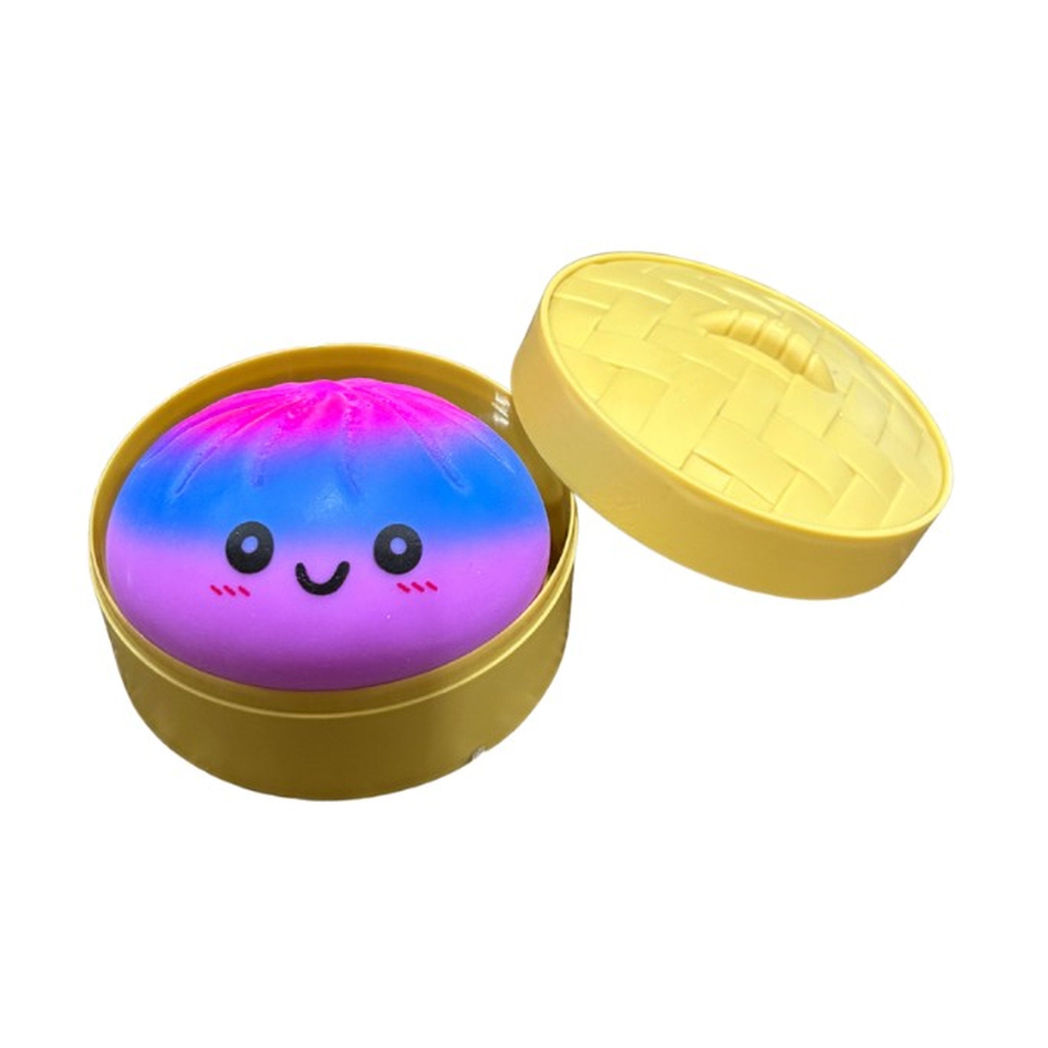 Blue Squishy Dumpling Bun Stress ball Rainbow Colour Assorted Styles