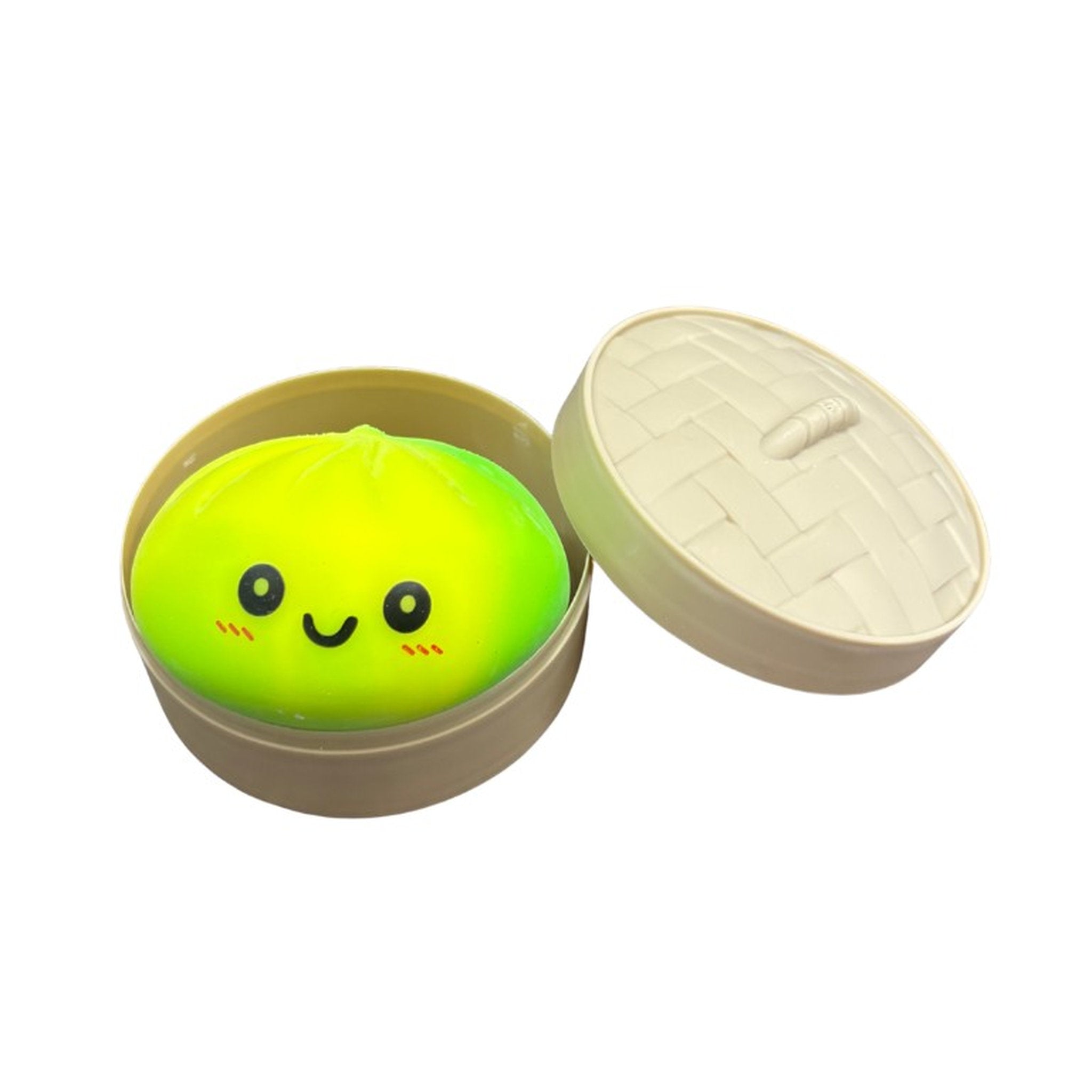Green Squishy Dumpling Bun Stress ball Rainbow Colour Assorted Styles