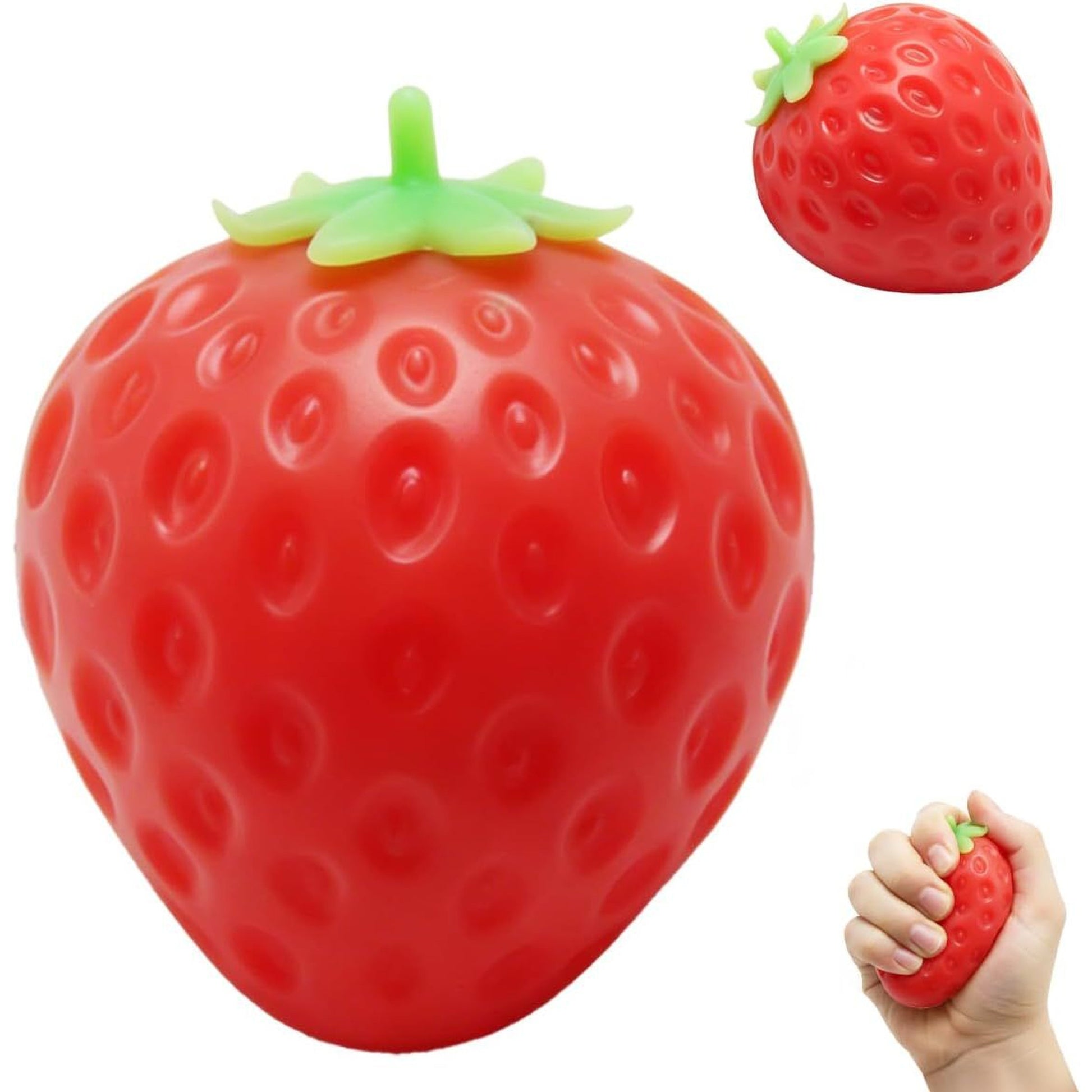 Squishy Strawberry fidget sensory toy seen in tiktok trends