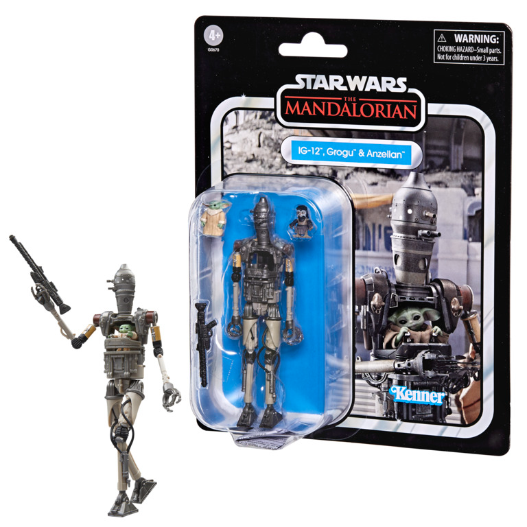 Star Wars Vintage Deluxe Grogu and Anzellan