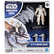 Star Wars The Mandalorian and Grogu ActionVerse Figure - AT-RT and Imperial Driver