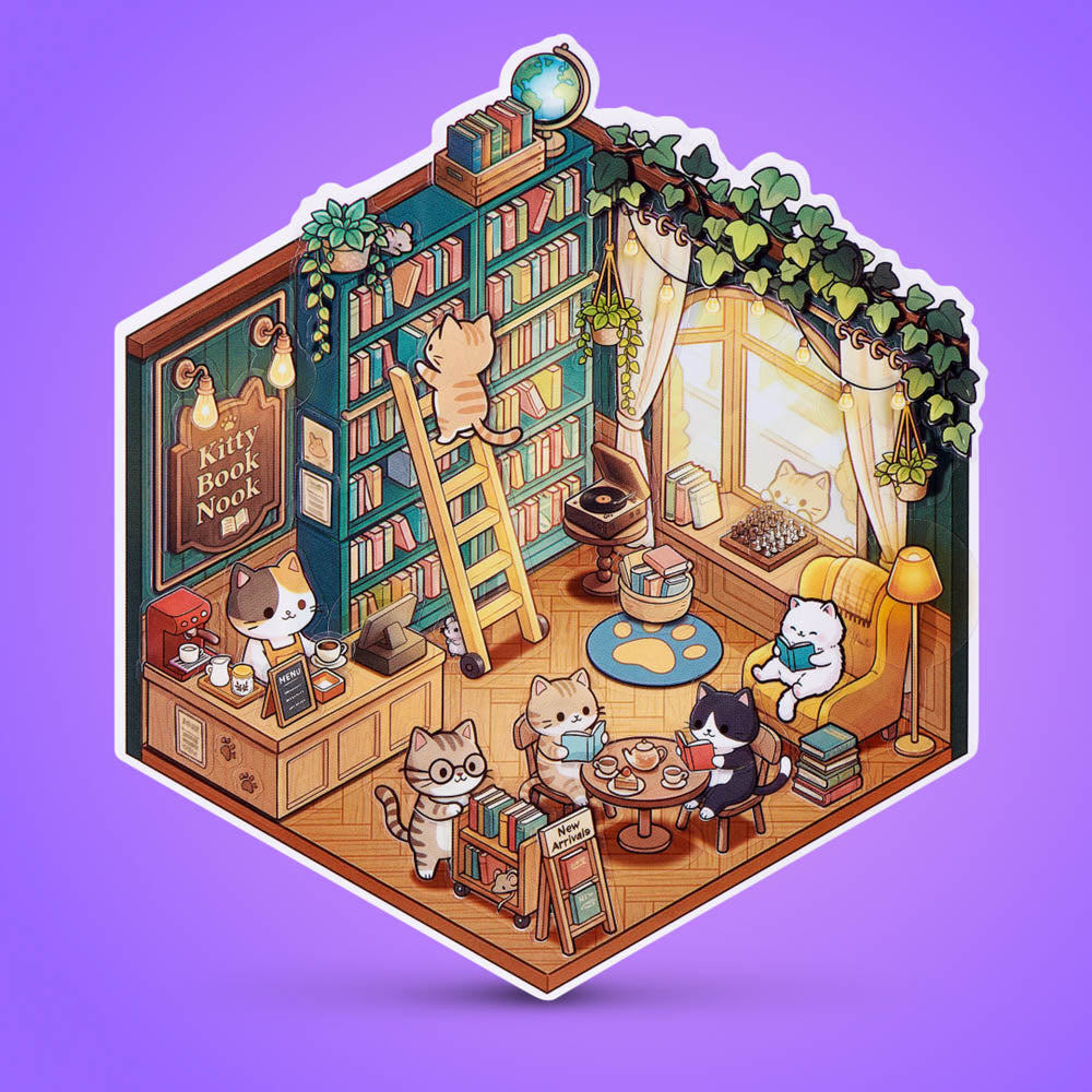 Bookstore library Sticker Therapy Kawaii Kitties Sticker Activity Kit Blind Box