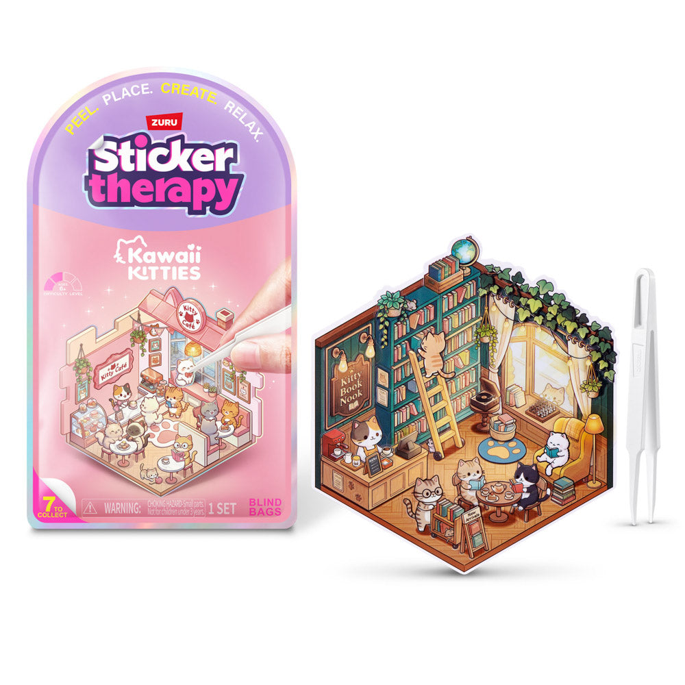 Sticker Therapy Kawaii Kitties Sticker Activity Kit Blind Box