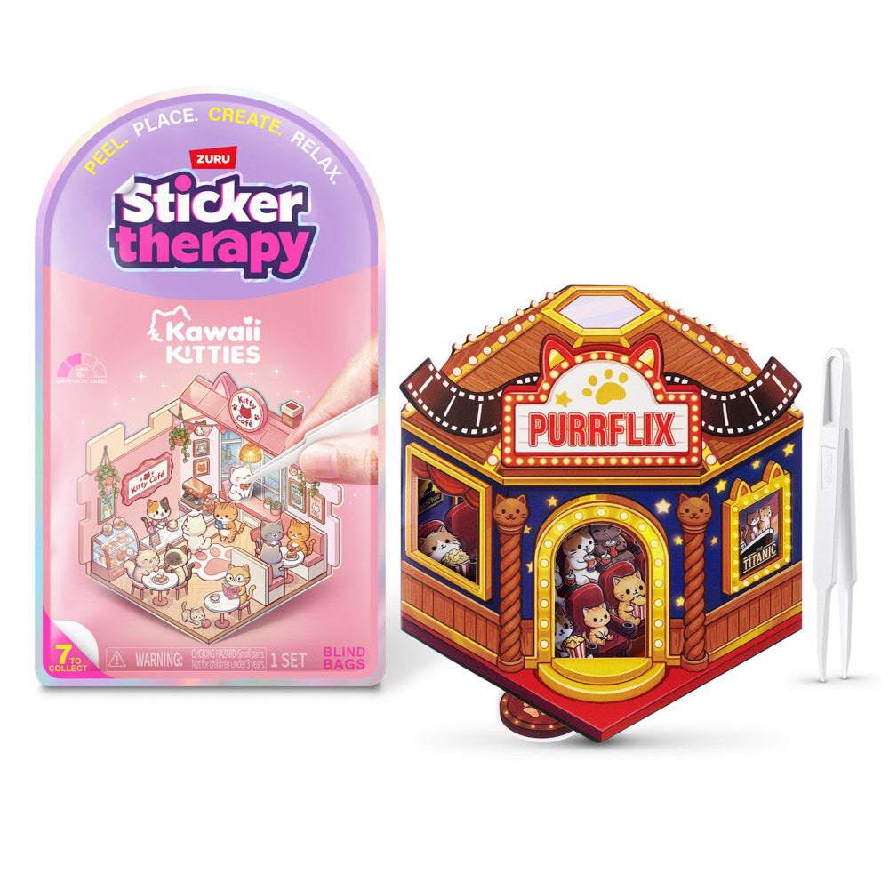 Sticker Therapy Kawaii Kitties Sticker Activity Kit Blind Box