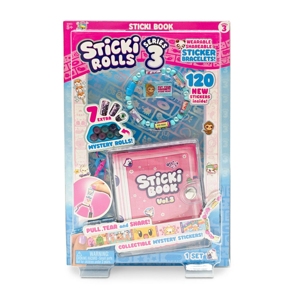 Sticki Rolls Series 3 Sticki Book Pack.