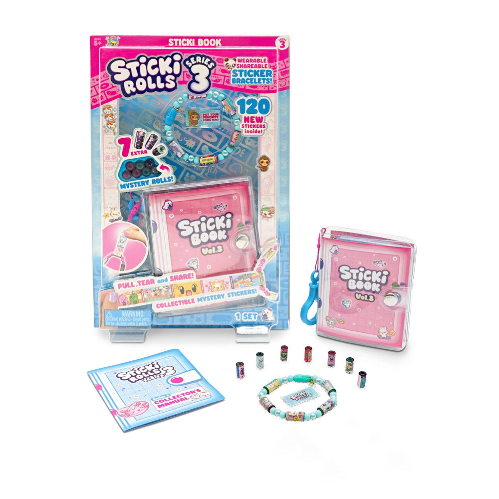 Sticki Rolls Series 3 Sticki Book Pack.