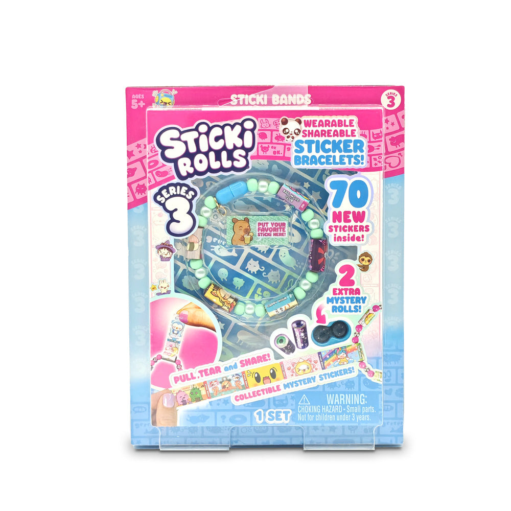 Sticki Rolls Sticki Bands Series 3 Assorted Styles - Bracelet Making Kit.