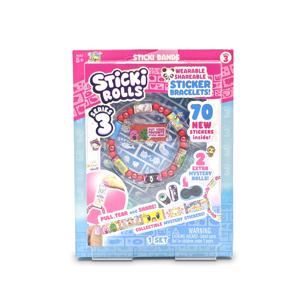 Sticki Rolls Sticki Bands Series 3 Assorted Styles - Bracelet Making Kit.