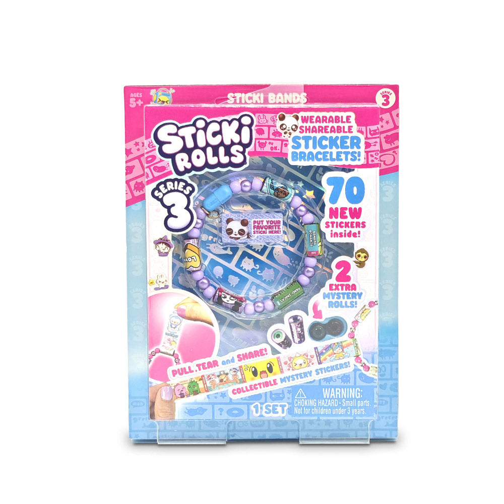 Sticki Rolls Sticki Bands Series 3 Assorted Styles - Bracelet Making Kit.