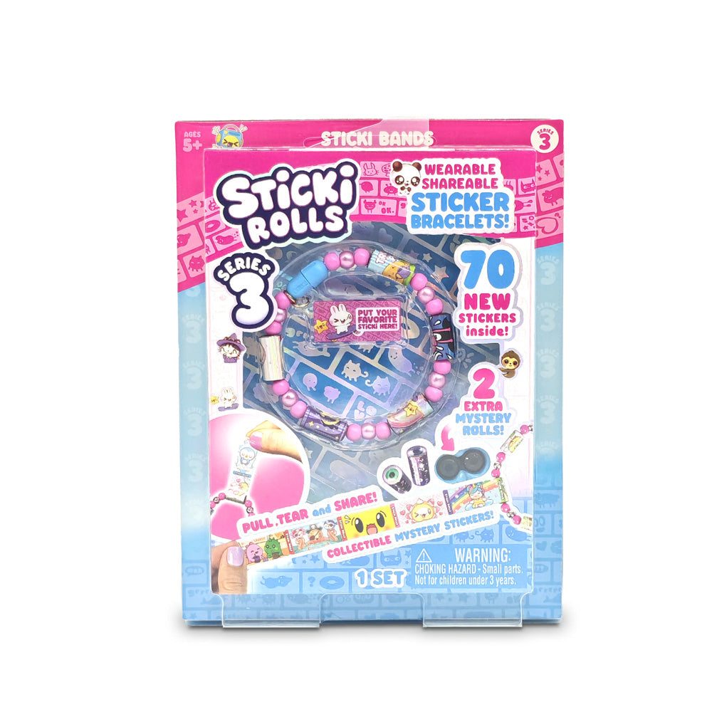 Sticki Rolls Sticki Bands Series 3 Assorted Styles - Bracelet Making Kit.