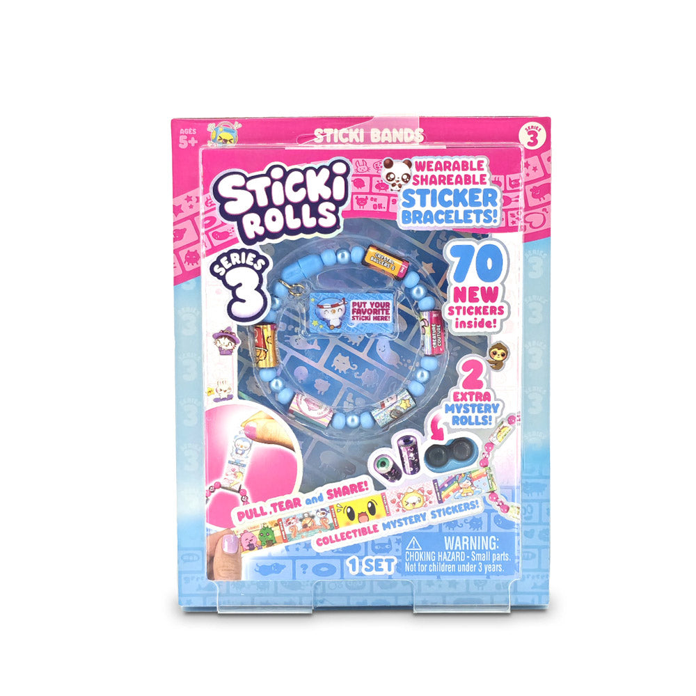 Sticki Rolls Sticki Bands Series 3 Assorted Styles - Bracelet Making Kit.