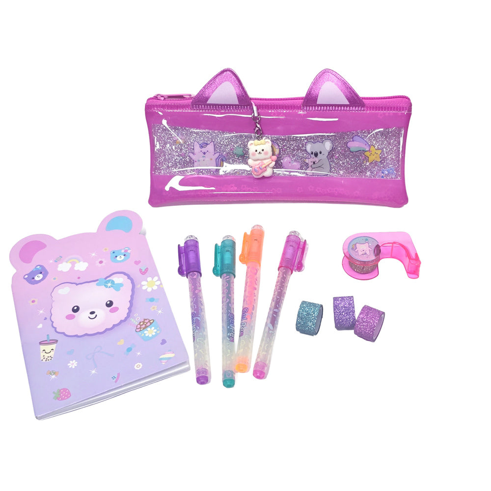 Style-Up Pencil Bag With Notepad Set